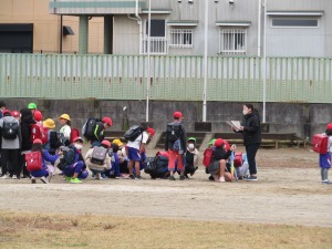 町別下校で一斉下校