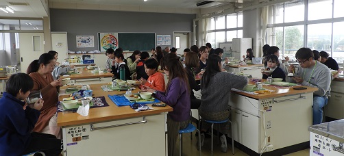 ５年生　親子給食