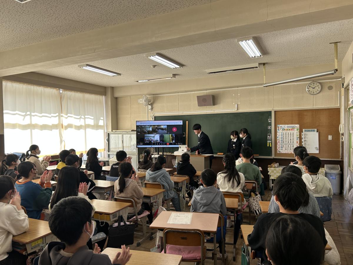 ６年生と中学生の交流会